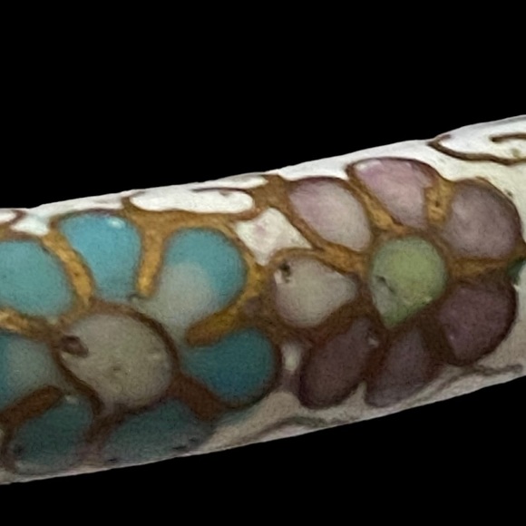 Vintage Chinese Cloisonné Enamel Bangle - Picture 4 of 7